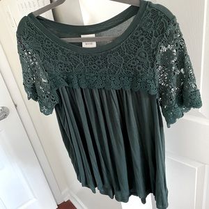 Green Knox Rose Top